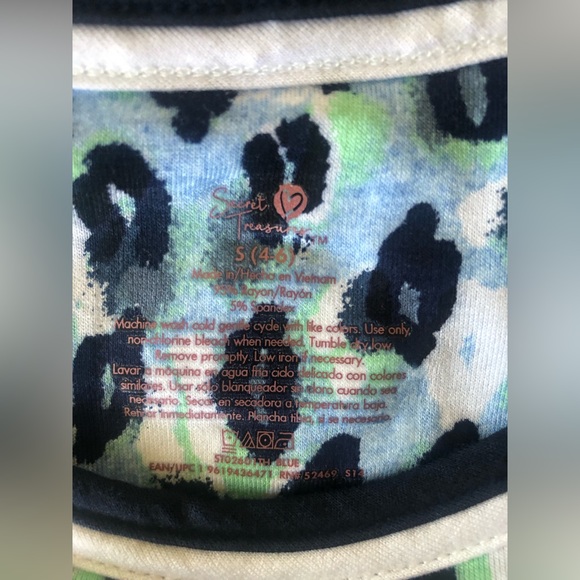 SECRET TREASURES 🌸New soft fabric animal print sleeveless sleep top SZ S (4-6) - Picture 5 of 5